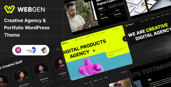 Webgen - Creative Agency & Portfolio WordPress Theme Logo